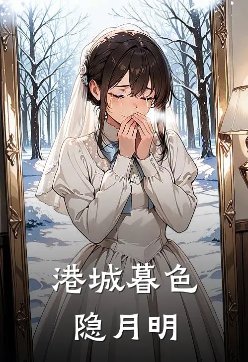 港城暮色隐月明